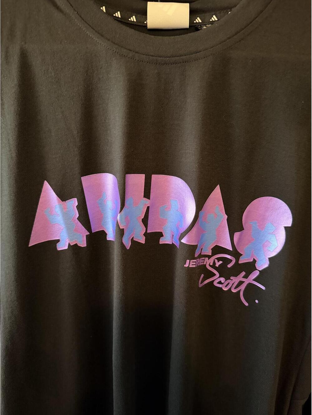 Adidas Jeremy Scott Collab T-Shirt Men's Large Black